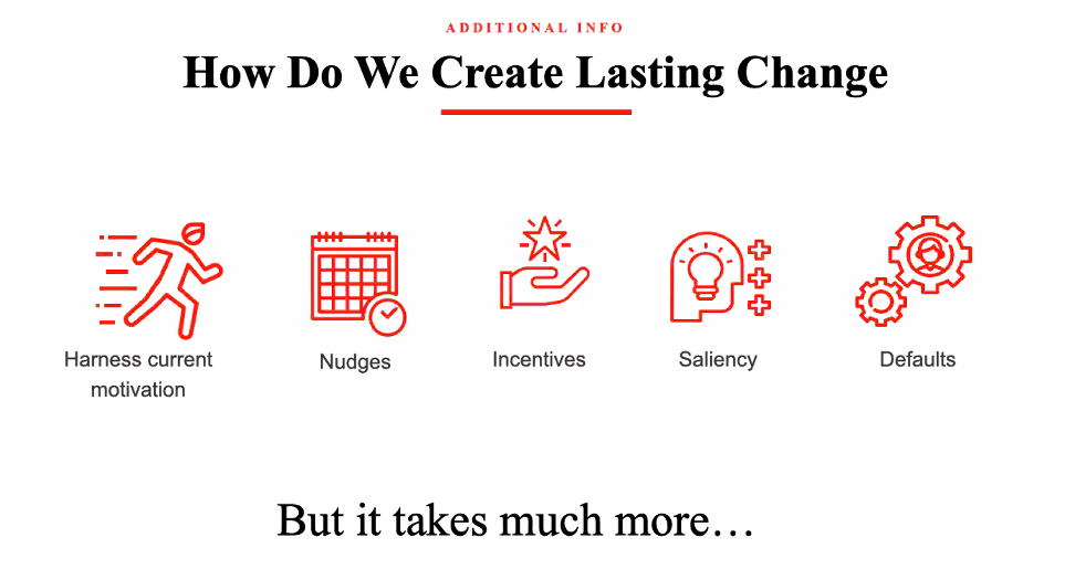TheComNetwork's tweet photo. In order to create lasting change we need to harness current motivation + nudges + incentives + saliency + defaults #ComNetLive https://t.co/UJzeq5FBJ6