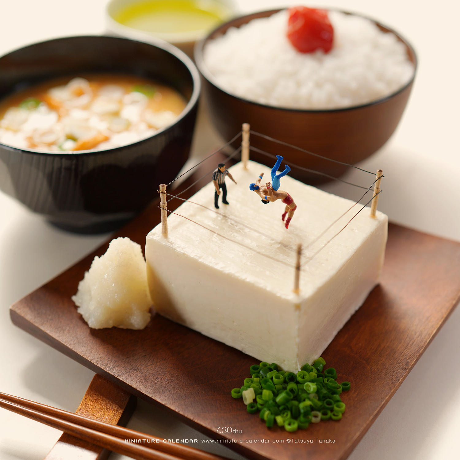 Tatsuya Tanaka 田中達也 超ショックな朝食 和食ver プロレス記念日 梅干しの日 食品サンプル T Co Dhnfhxz745 Twitter