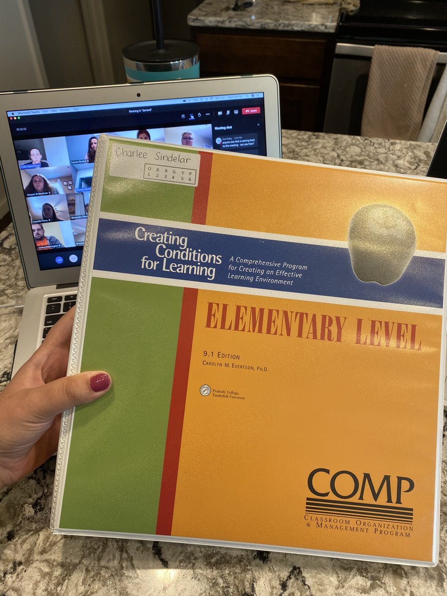 CharleeSindelar's tweet photo. Day two of the New Teacher Institute! I’m excited to dive back into the COMP manual and brainstorm creating an effective learning environment in the age of COVID. #OPSproud #NewOPSTeachers2020 #OPSandbeyond https://t.co/Q75i4EqGn7