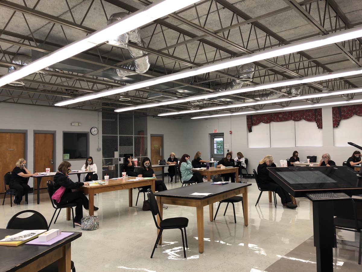 All of our wonderful nurses at their opening of school meeting! What would we do without them!!! Thanks!!