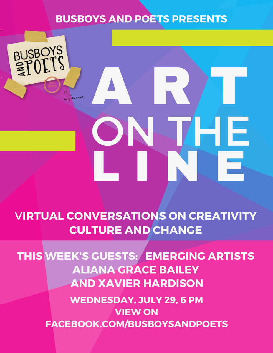 8ArtsDC's tweet photo. Art Under Quarantine Vol. 2 featuring: 💥 Jay Sun 💥 + Jay Sun x Black Alley Performance | Bus Boys and Poets Call for Artists | DC Arts Grants 💫 - https://t.co/zT0cCQWQfi https://t.co/bkRYrS5tKL