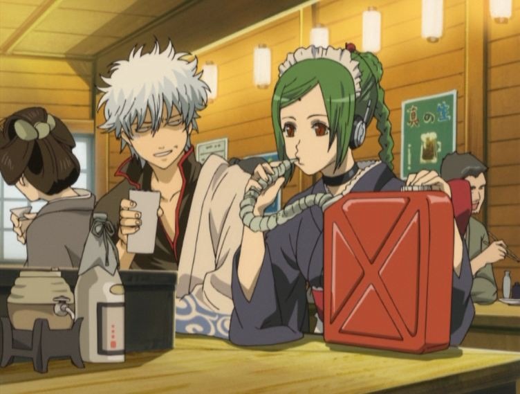 I also adore her relationship with the other characters. Her & Gintoki's relationship seem almost like a father-daughter relationship to me (and Gintoki really takes the role as a father during the marriage arrangement with Yamazaki lol).