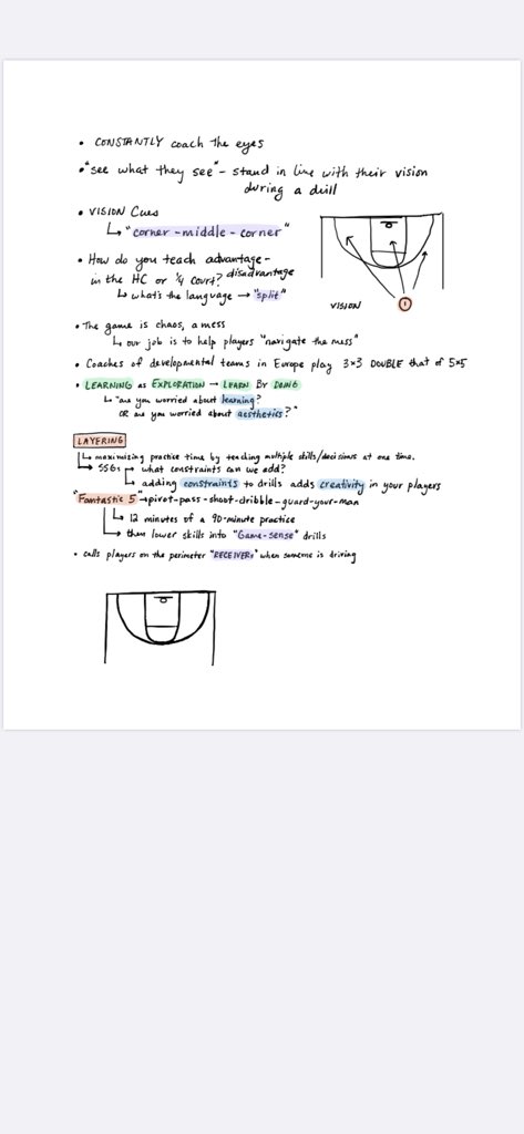 First, from  @lono610 on Decision-Making Drills and Concepts.The importance of teaching VISION and creating the best learning environment for your players!4/14