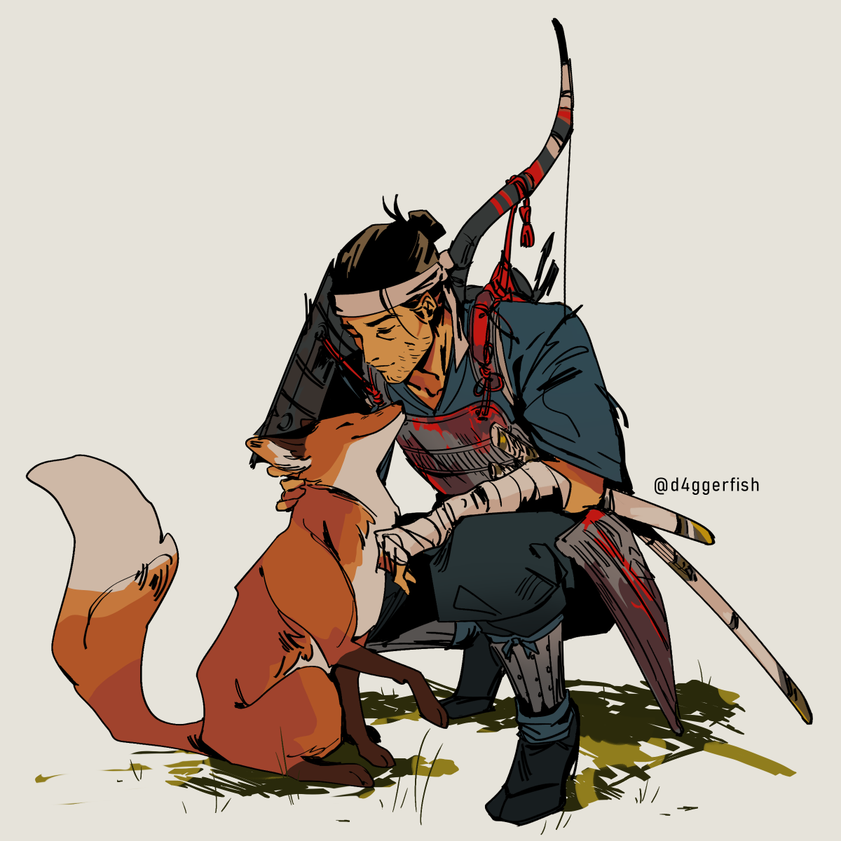 d4ggerfish's tweet photo. you can pet the fox in #GhostOfTsushima https://t.co/IxeK1AYjeg