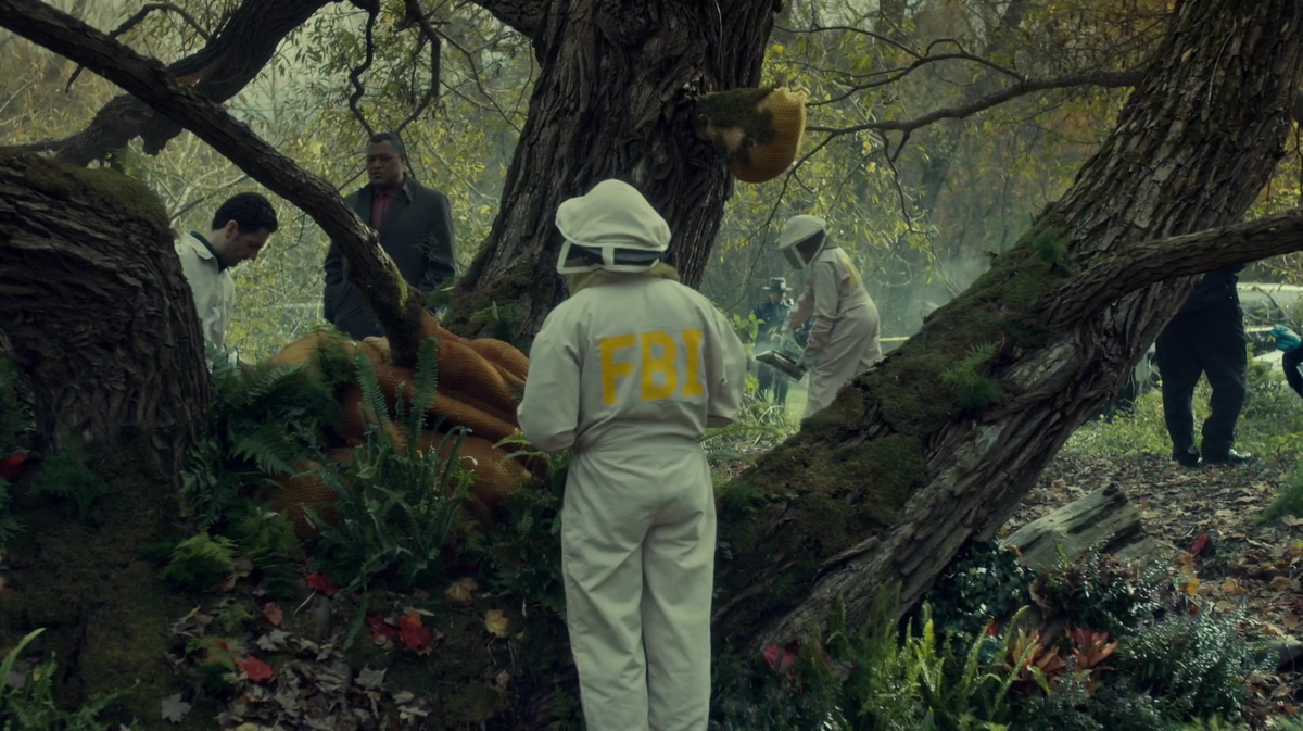 FBI agent #1: we're gonna need our beekeeping outfits for this crime scene.FBI agent #2: the ones with yellow accents, color-coded to the theme of bees & honey?FBI agent #3: OBVIOUSLY.