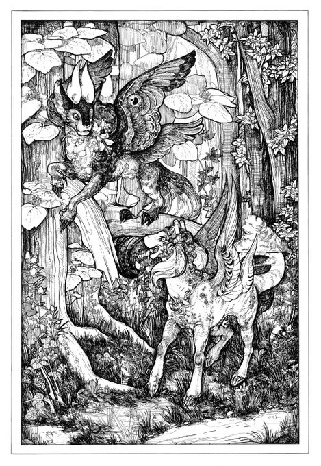 #MohnLeda's commission featuring Ramha and Muirin for Kali-Naan 