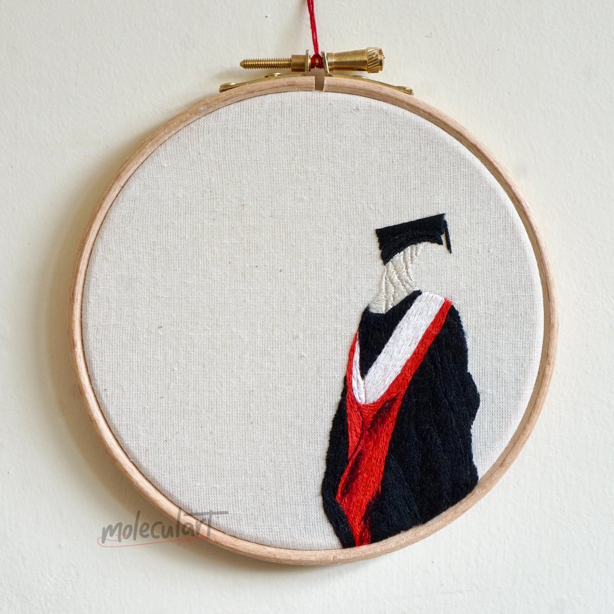 croissantem's tweet photo. painting but make it threads🧵

embroidered my two friends graduation pictures (as well as my own) and am absolutely in love with the result https://t.co/X97uMjqx3i