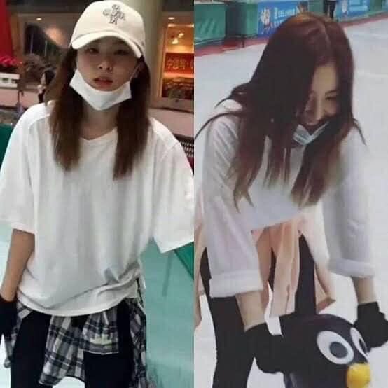 Seulgi took Irene out for skating during the first friday after she stepped down as the mc in musicbank