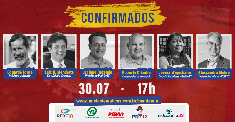 JTematicas's tweet photo. Olha o timaço que tá confirmado pra nossa live sobre a pandemia de covid19 e políticas públicas amanhã! 
É a partir das 17h no nosso site! 
#saudepublica #covid19 
#janelastematicas1 https://t.co/4xuA9aqhPu