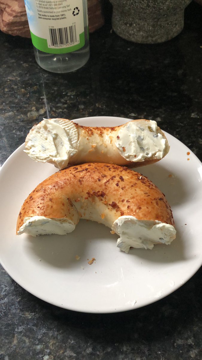 I wish there was a better way to eat bagels and cream cheese