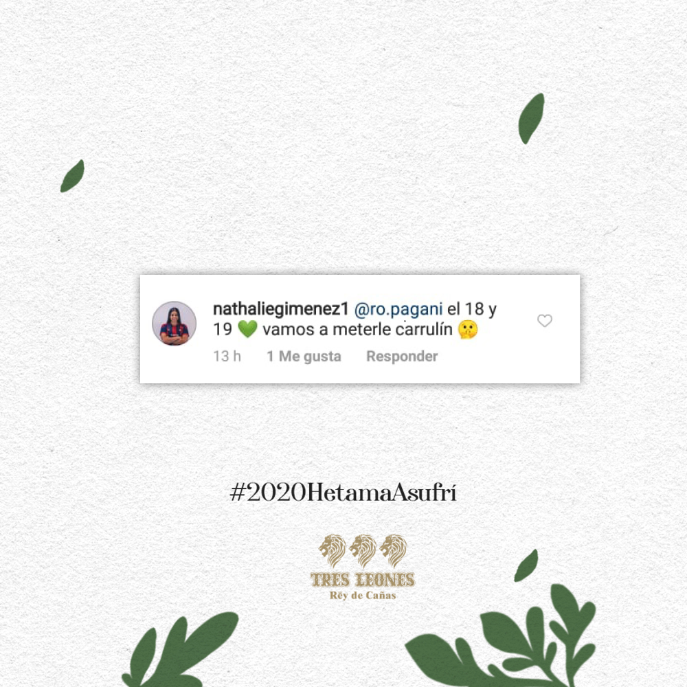 ¿Estamos de acuerdo en que te ayudamos a que este año sea un poco más pasable? Estamos de acuerdo.😉
#2020HetamaAsufrí

#TresLeones #ReyDeCañas