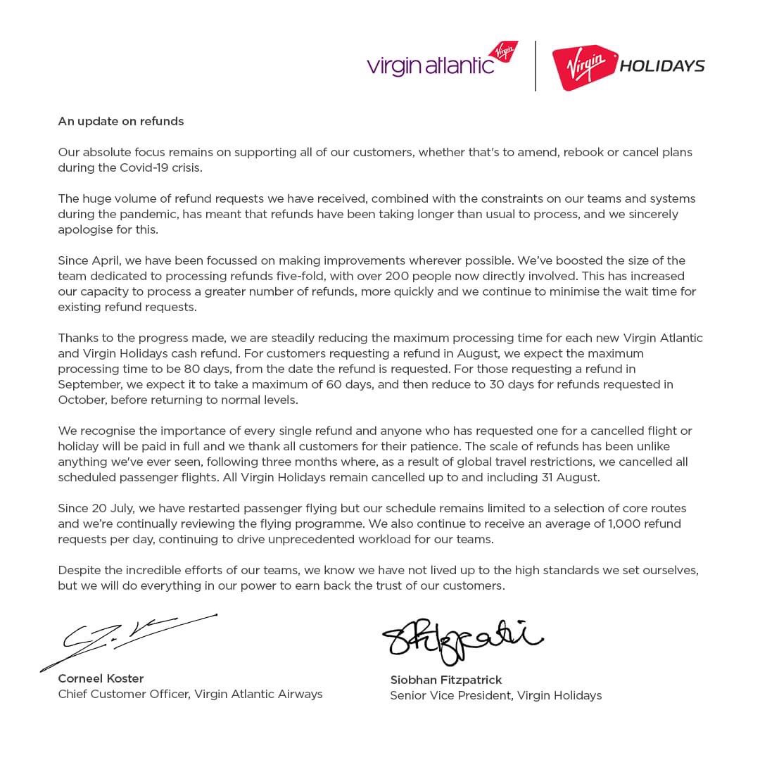 Ok so my refund is due 15th November according to manage my booking however, according to photo below if I make a refund request on 1st October I will actually get it quicker 🤷‍♀️ #virginnorefundsupportgroup #virginholidays