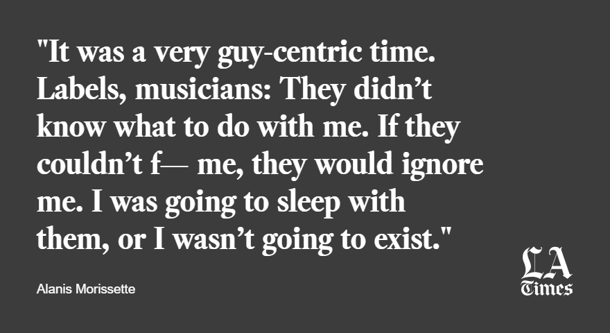 latimes's tweet photo. Morissette on men in the ‘90s music industry:

https://t.co/Jyg8vZihps https://t.co/Zl0Uflkjcr