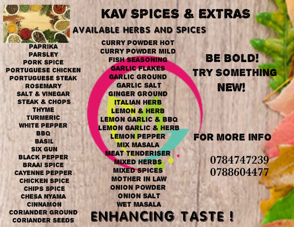 mgcinak's tweet photo. Hi Guys
I am selling Spices n Herbs for R10.00 per 50g & R15.00 per 100g.We deliver around Pta, Midrand,Tembisa,Jhb & Soweto.
For orders kindly DM/contact me on 0788604477.
Jacob Zuma
#SkeemSaam
#TheRiver1Magic
Biggie
#ANCMustFall
#DoYouRememberYourFirstTime
#Uzalo https://t.co/FJtKSZDTk0