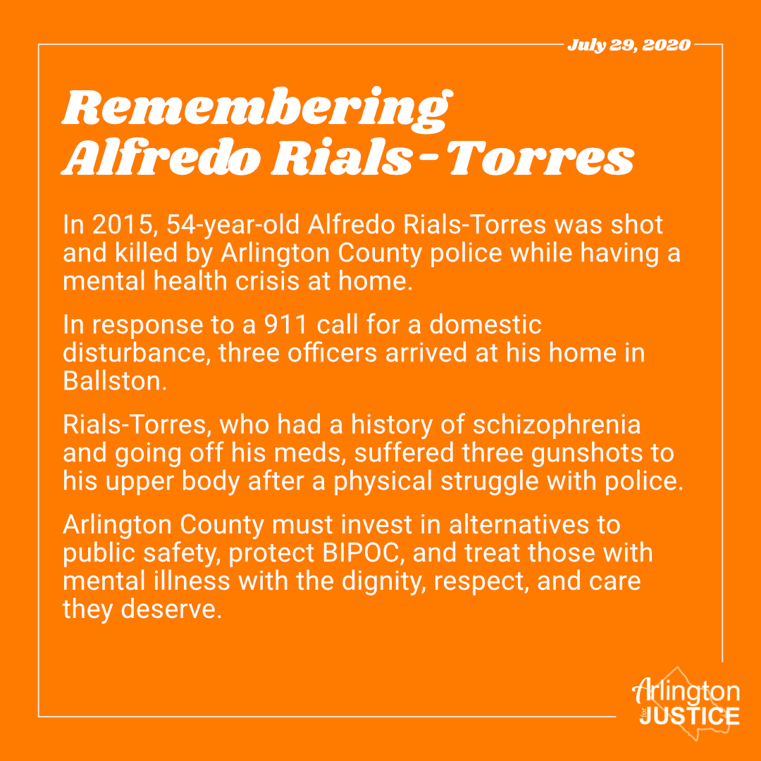 arl4justice's tweet photo. ‼️ACTION WEDNESDAY‼️
E-mail Zap to Arlington County Manager Mark Schwartz to demand investment in alternatives to public safety that protect those with mental illness.
Read more below and copy our e-mail script: https://t.co/BGXBwC3xHH
#ACPDReform #BlackLivesMatter
#BIPOCMonth https://t.co/xbTtEvt1WX