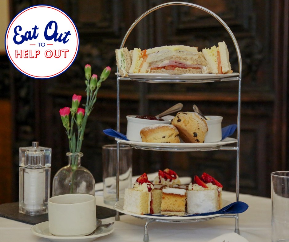 We are participating in the Government's #eatouthelpout campaign.
Why not take advantage of this and book afternoon tea.
Monday - Wednesday from 3rd - 31st August enjoy 50% discount up to a maximum of £10.00 per person for food or non-alcoholic drinks.
#peterborough #afternoontea