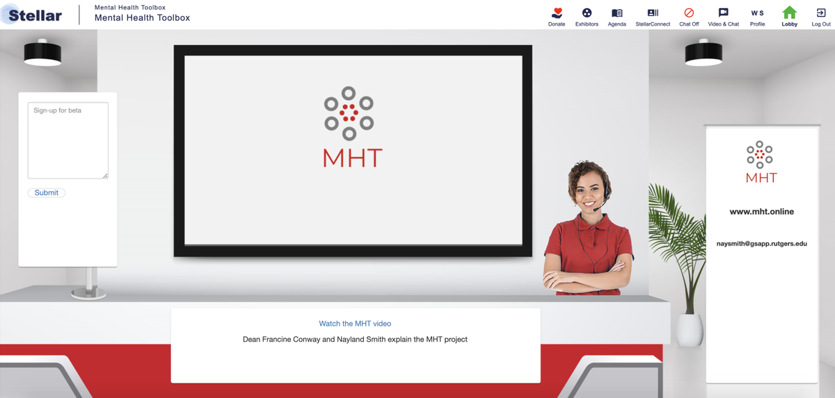 If you are interested in our Mental Health Toolbox highlighted in the Exhibitor Hall and want to receive further updates on this, please sign up for MHT at mht.online. Watch the MHT Trailer at youtu.be/mwH1oDY7D_c!