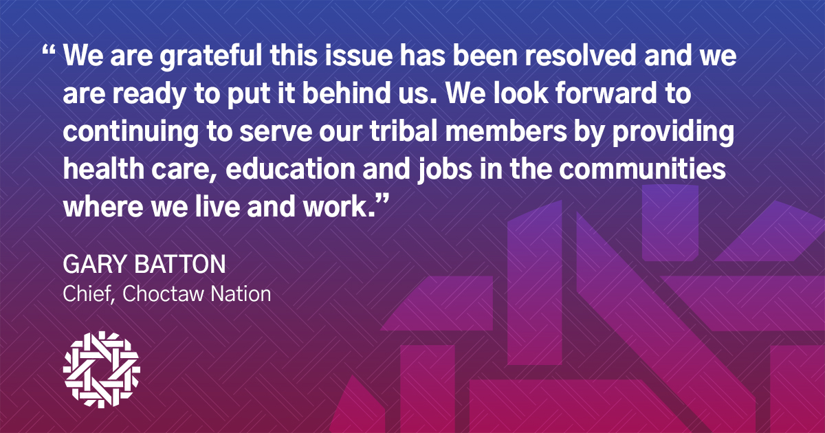 Gary Batton, chief of <a href="/choctawnationOK/">ChoctawNationOK</a>, issued a statement following the court's ruling on gaming compacts and automatic renewal and noted that it's a strong affirmation for what tribes have known all along.