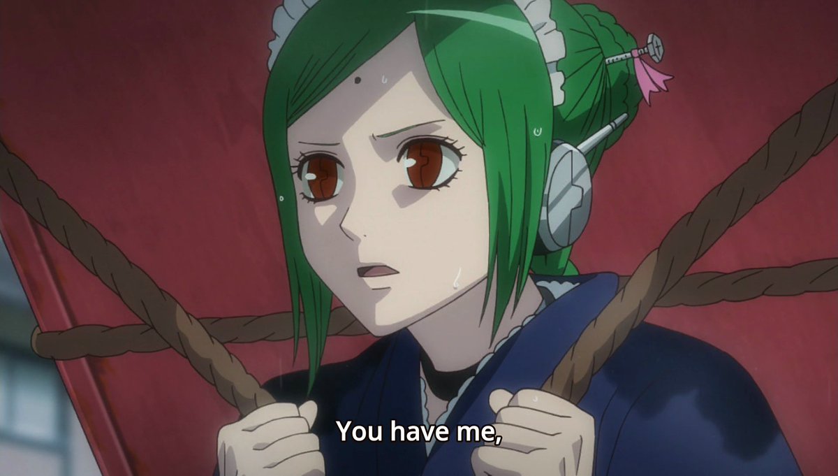 Or when she got me teary eyed about a fucking vending machine, trying to reassure the vending machine that even if the shop closes down or it malfunctions, it'll still have a purpose, that it'll be fine, and her protecting it once the shop does close down...