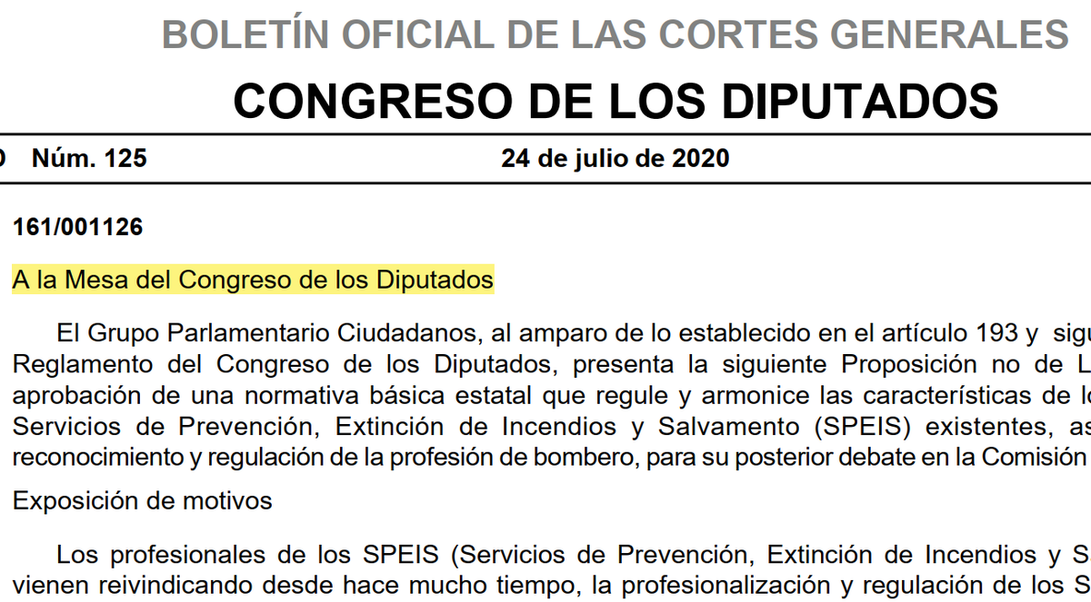 BomberosCUBP's tweet photo. Un paso más: Proposición no de ley presentada por el Grupo de Cs sobre la necesidad de aprobar una ley que coordine y regule los cuerpos de bomberos 🚒
https://t.co/WPntiJFgBb

@PauCambroneroCs @interiorgob @territorialgob @proteccioncivil @desdelamoncloa  @JLAceves @MayoralRafa https://t.co/8UMYBWG8ST