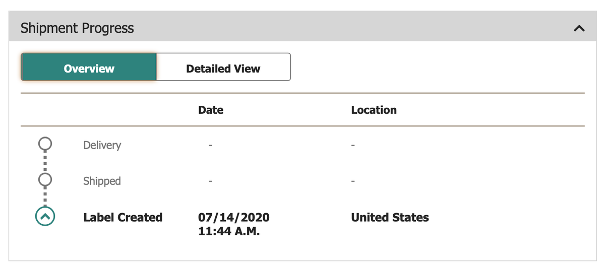 Cargo1313's tweet photo. @autonomousdotai 2 weeks after I got an email that my order 355609 is shipped. UPS is saying that only "label is created". Item ordered months ago. https://t.co/dOCAeknSUY
