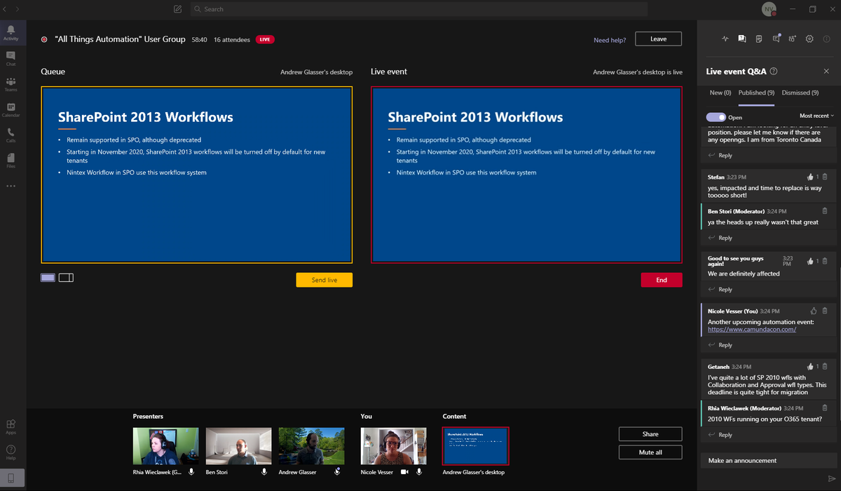 AllThingsAutoUG's tweet photo. It's happening! #automation #usergroup #SharePoint https://t.co/xAOZuPXMoG