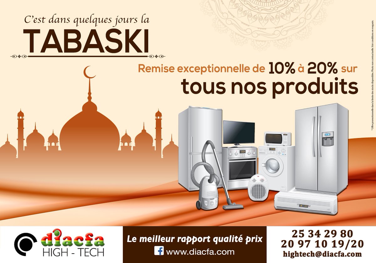 DiacfaBF's tweet photo. RDV à Diacfa High-Tech; Zone Industrielle de Goughin-Rue Fadoul
De 7h30 à 12h et de 15h à 18h.
#Diacfa #hightech #Ouagadougou #BurkinaFaso https://t.co/Fd5uwmany6