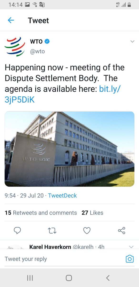 6/14A further meeting in Geneva today saw the Saudi-Qatar dispute back on the WTO agenda.And at that meeting Saudi Arabia appealed the findings of the original report. #NUFC |  #NUFCTakeover