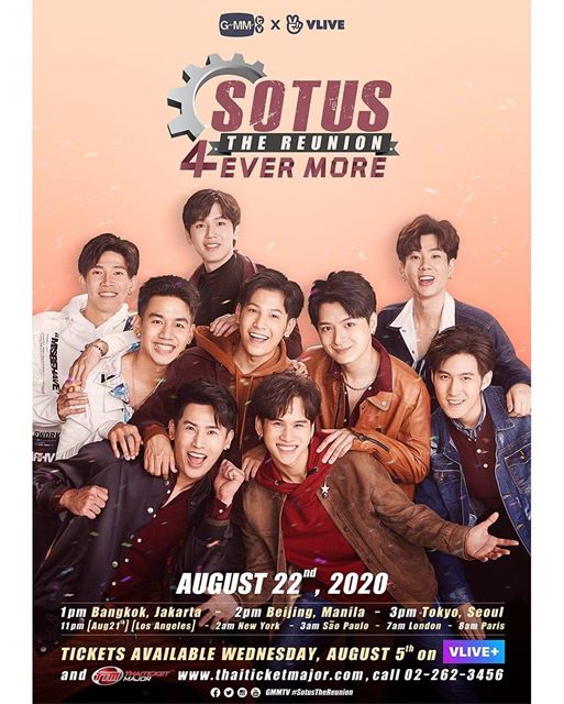 aiigodoramas's tweet photo. Teremos no dia 22 de agosto o fan meeting virtual #SOTUSthereunion pela VLIVE.
Amanhã (30/07) haverá uma live anunciando as novidades deste evento.
#AIIGODoramas
#GMMTV
#ทีมหนุ่มวายสาววาย
#AnotherY https://t.co/sHghc3iV4n