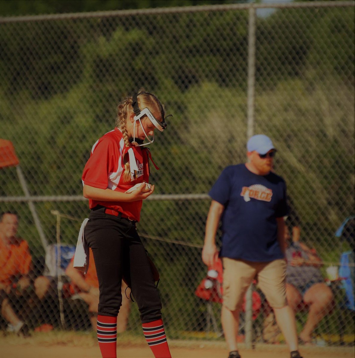 Peyton pep taking herself and taking a deep breathe. SO important young pitchers, take a minute to breathe. We are not machines, you control the pace of the game.

Peyton works so hard and makes me such a proud coach. Love her to pieces❤️
