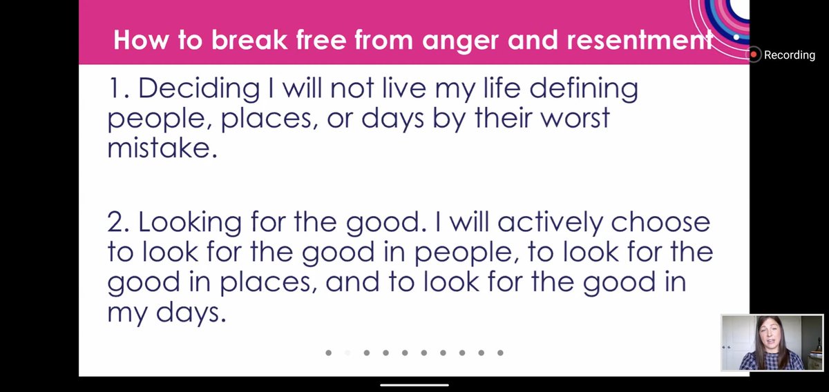 missgreene15's tweet photo. A GREAT session from @meghelberg today during #NDEDay! We MUST 'Look for the Good,' which means letting go of the anger & resentment that accumulates. #InnovateInEd #nebedchat https://t.co/Fn9Etkwso6