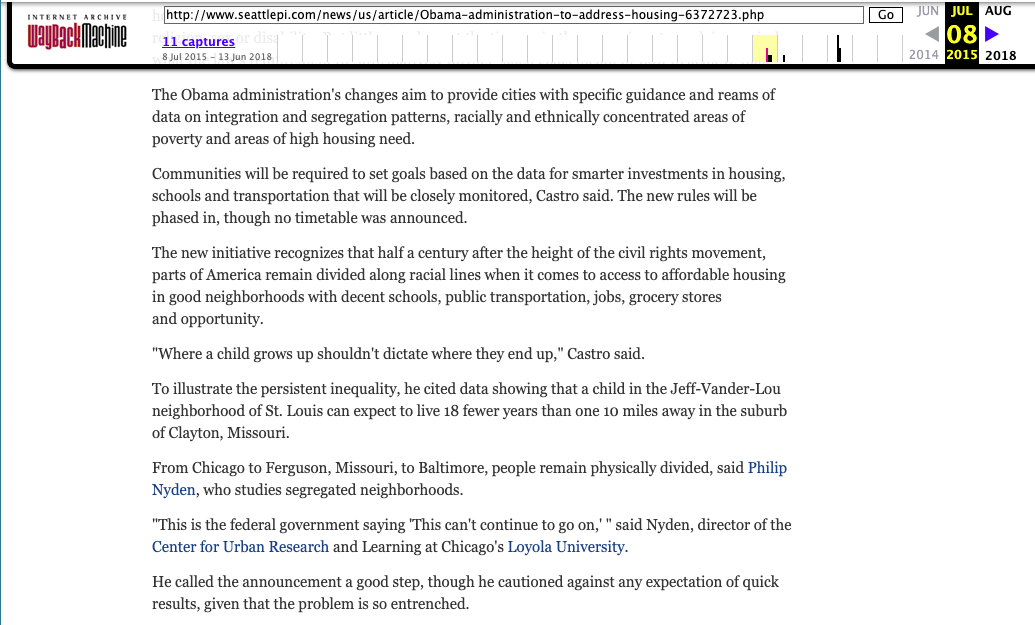 "Communities will be required to set goals based on the data for smarter investments in housing, schools and transportation that will be closely monitored, Housing and Urban Development (HUD) Secretary Julian Castro said. "