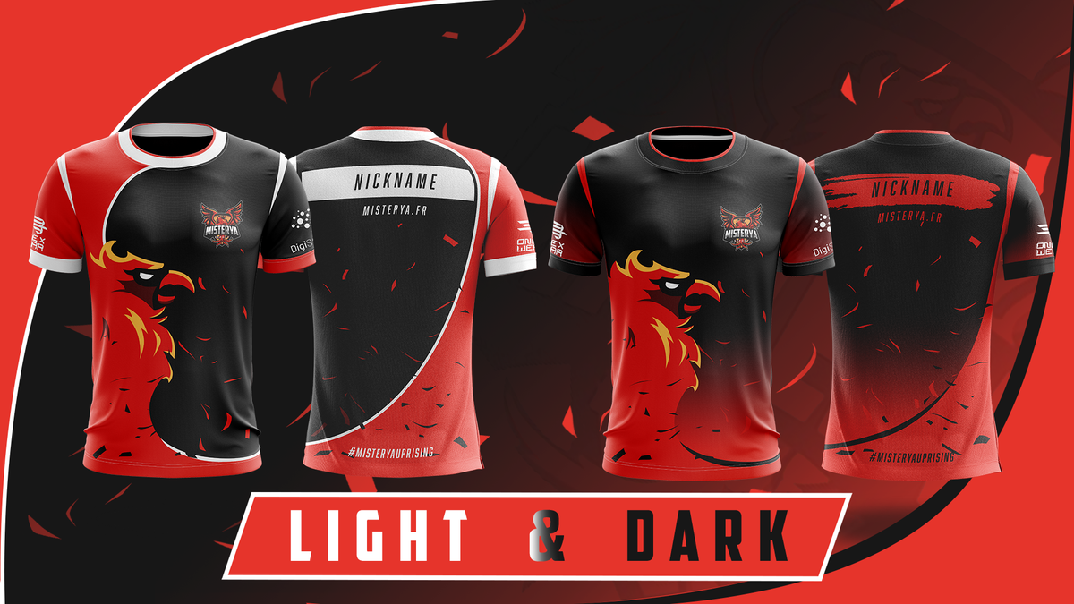 MisteryaEsport's tweet photo. ⚠️SONDAGE⚠️

Pour le début de notre prochaine saison, nous souhaitons actualiser nos maillots pour nos équipes Esport. 

L'avis de notre communauté compte énormément pour nous, c'est pour cela que nous proposons un vote afin d'élire nos futurs maillots. 

1/2 https://t.co/hSpPdxz2no