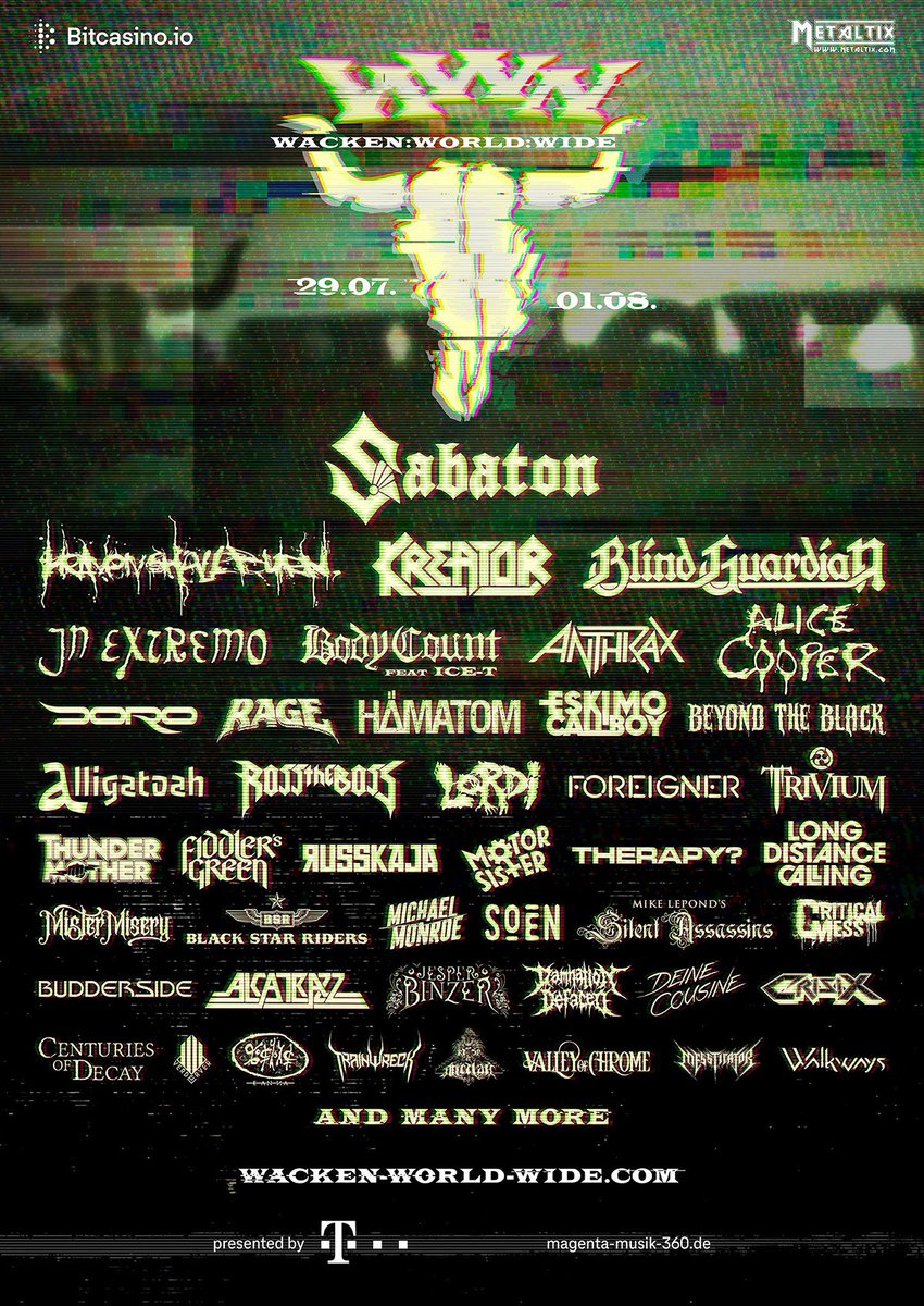 We'll be airing a special virtual set for <a href="/wackenopenair/">Wacken Open Air</a> today as part of #WackenWorldWide. Minions can tune in at 5:45p European Time / 12:45p ET at bit.ly/WackenWorldwide