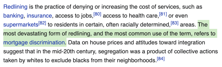 Here is the actual current reality of housing segregation in America.