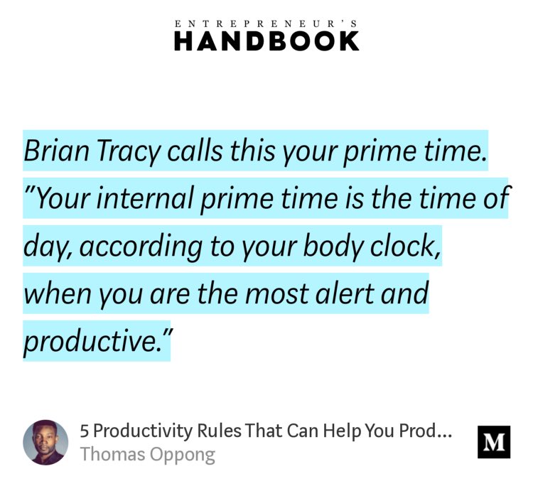 automatedmethod's tweet image. “5 Productivity Rules That Can Help You Produce 80% of The Results You Expect” by @Alltopstartups
link.medium.com/ZUtnI3Lww8