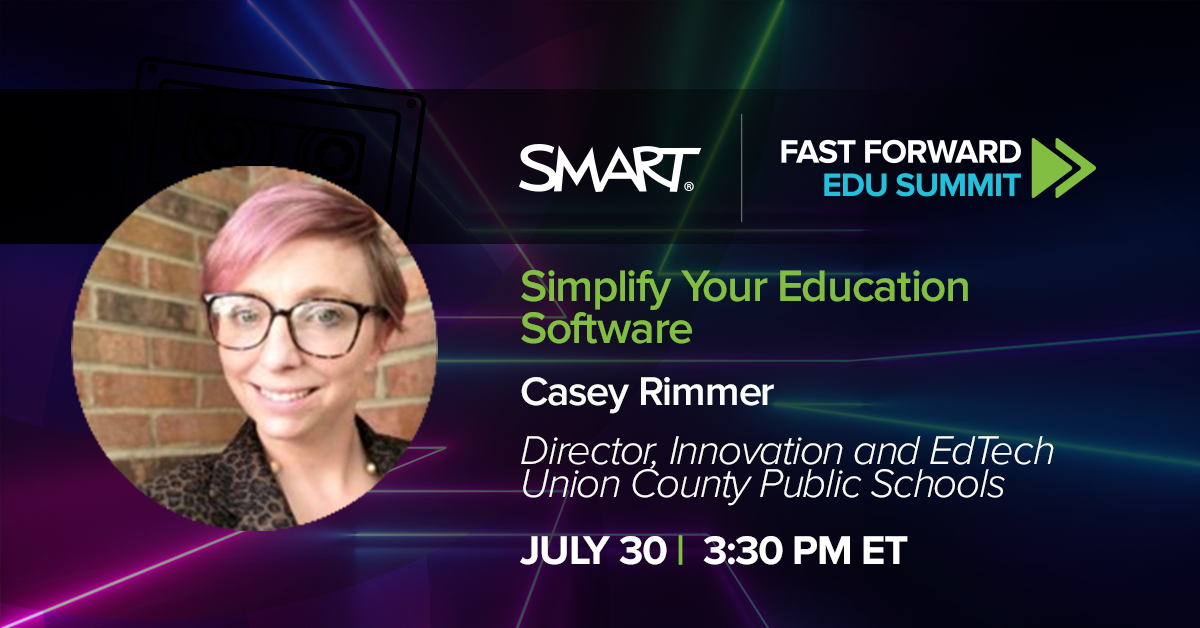 JustBe_SMART's tweet photo. Tune into the #FFWDedu Summit tomorrow to catch @RimmerEdTech at 3:30 to discuss how @UCPSNC  
 simplified their education software! https://t.co/OFBO7sQROv