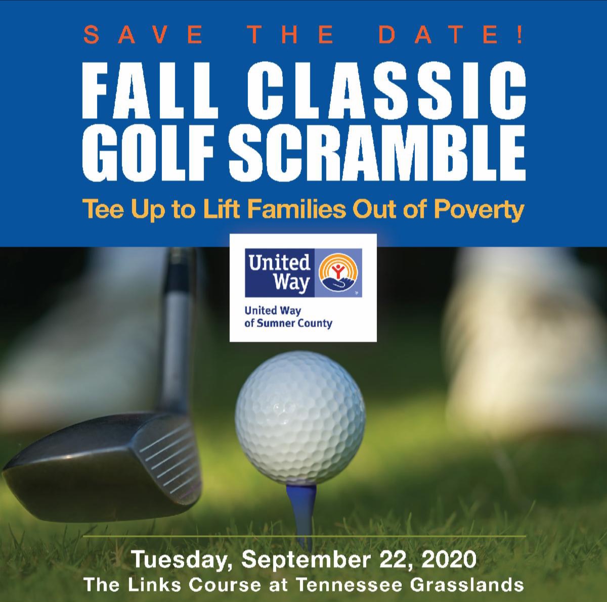 UnitedWaySumner's tweet photo. United Way's Fall Classic Charity Golf Scramble is seeking sponsors and players who want to have fun while creating positive change in Sumner County. Click the link for complete information on how you and your business can be a part of this growing event! https://t.co/xp5CezQjDy https://t.co/ngg1C6HkMG