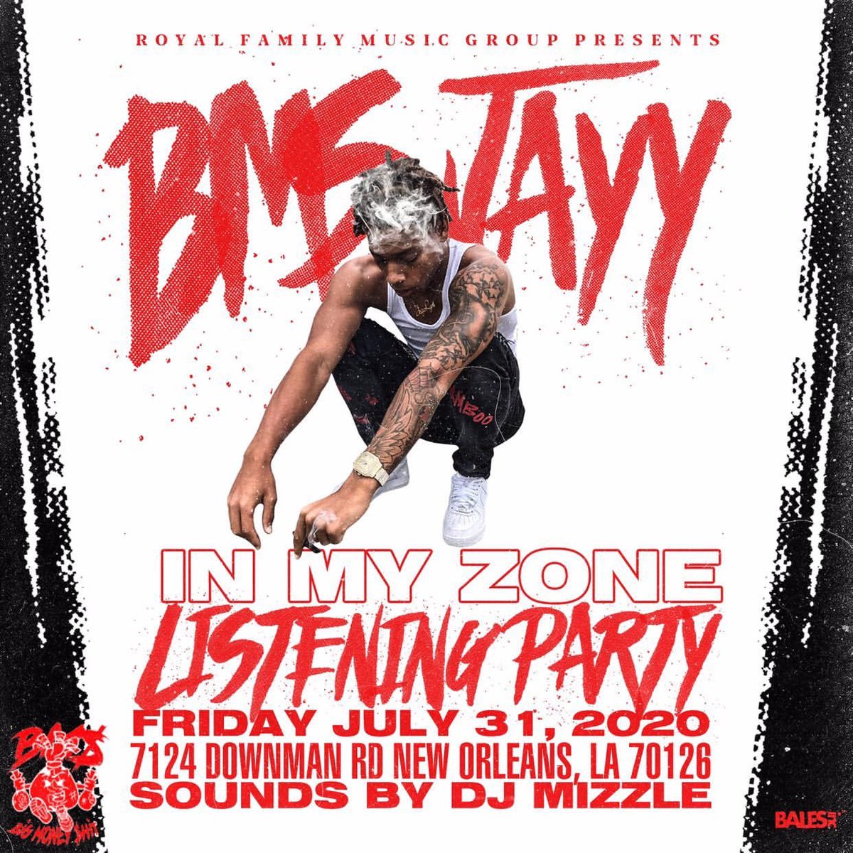 djmizzle504's tweet photo. NO TURNING DOWN ONLY TURN 🆙 • THIS FRIDAY @bmsjayy LISTENING PARTY 🎶🎵 EVENT YOU DONT WANT TO SKIP!!!! 
——
7pm STRICT TIME! #RoyalFamilyMusicgroup
#MizzleExperience https://t.co/jhimcwHkxE