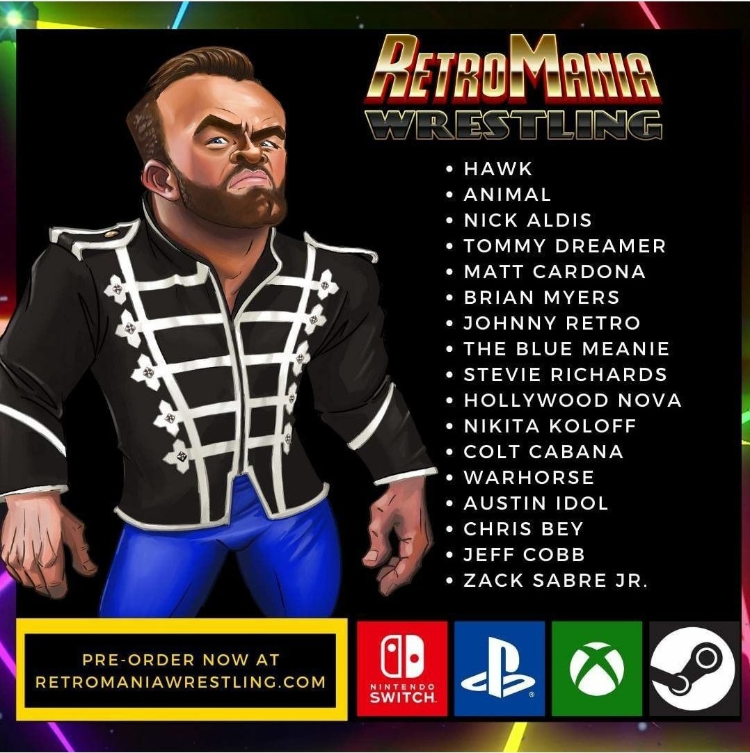 .<a href="/RetrosoftStudio/">RetroMania Wrestling</a> RetroMania is now available for pre-order! Create multigenerational dream matchups in the sequel to WrestleFest! Retromaniawrestling.com
