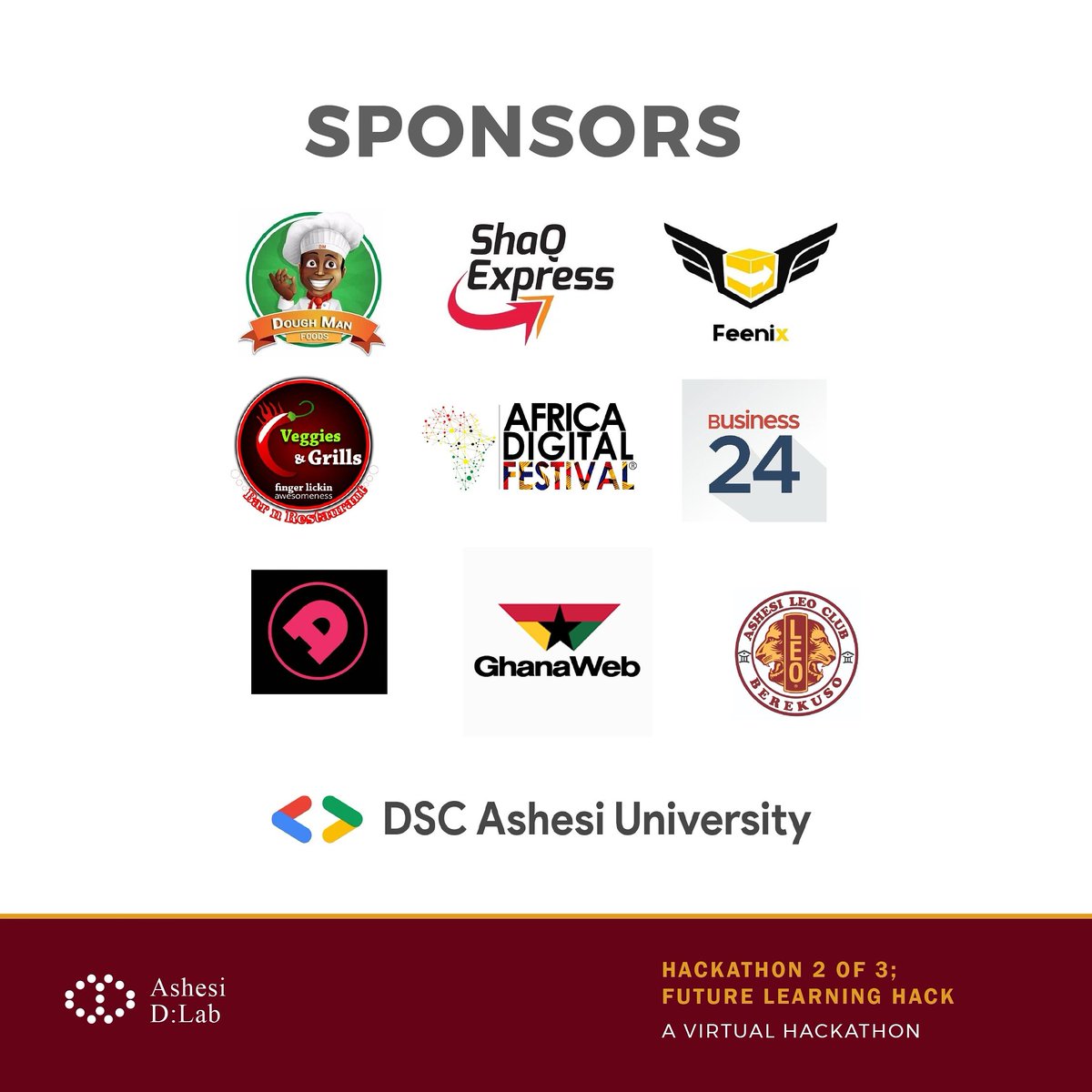 The Future Learning Hack Board gratefully acknowledges the following individuals and organizations for their generous contributions received in support of this Hackathon.

Sign your team up for this wonderful competition at bit.ly/dlabhack2