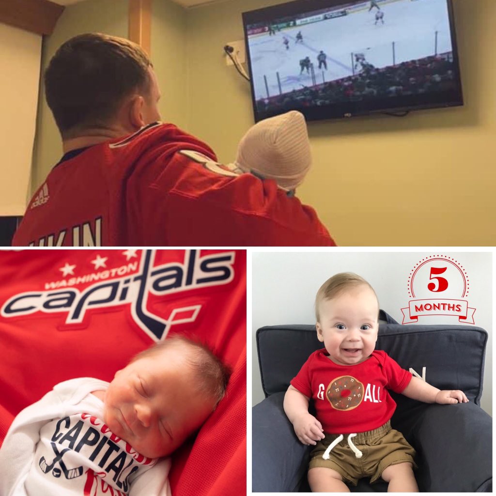 OshPup77's tweet photo. My brother has grown up so much since watching hockey on his 2nd day of life! YAY! to the most interesting and long hockey season continuing β€οΈππ
My buddy is 5 months old today! #ALLCAPS #LETSGOCAPS #CAPSKIDS #LITTLECAPSFAN #NHLBUBBLE @NoVa_Caps @Capitals @NBCSCapitals https://t.co/LJ8Dnj161R