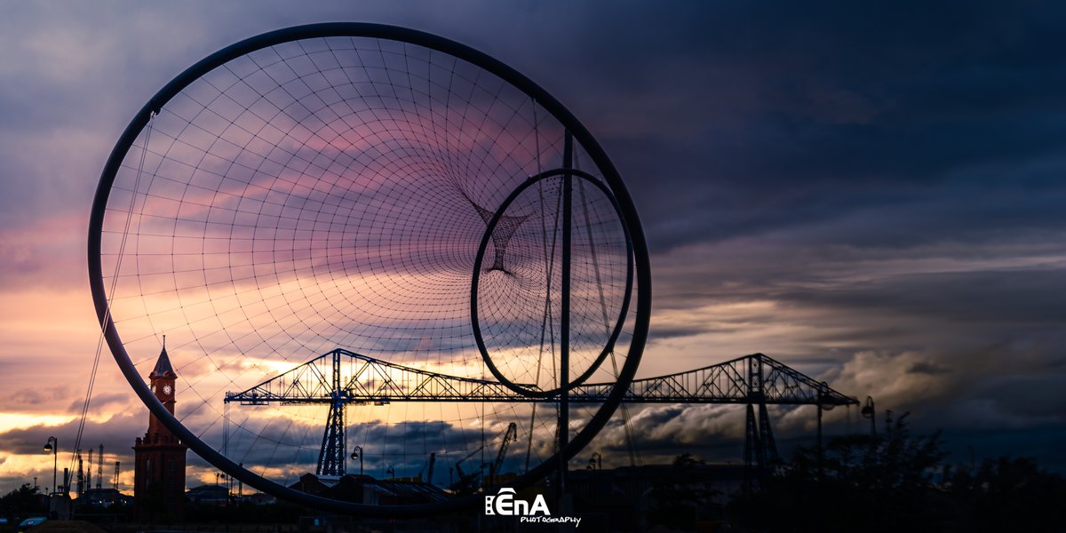 #Middlesbrough sky line at sunset.

#temenos <a href="/teestransporter/">Transporter Bridge</a>