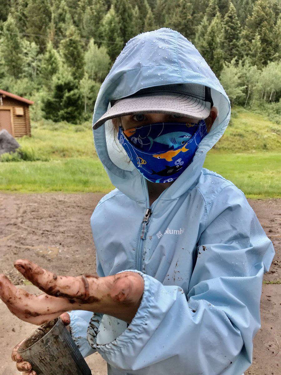 Yesterday was insect day here on campus! And with a little rain, it happily turned into mud puddle engineering and worm observation day! Campers learned about and acted out insect life cycles, made camouflage butterflies and hide them in the bushes for other kids to find.