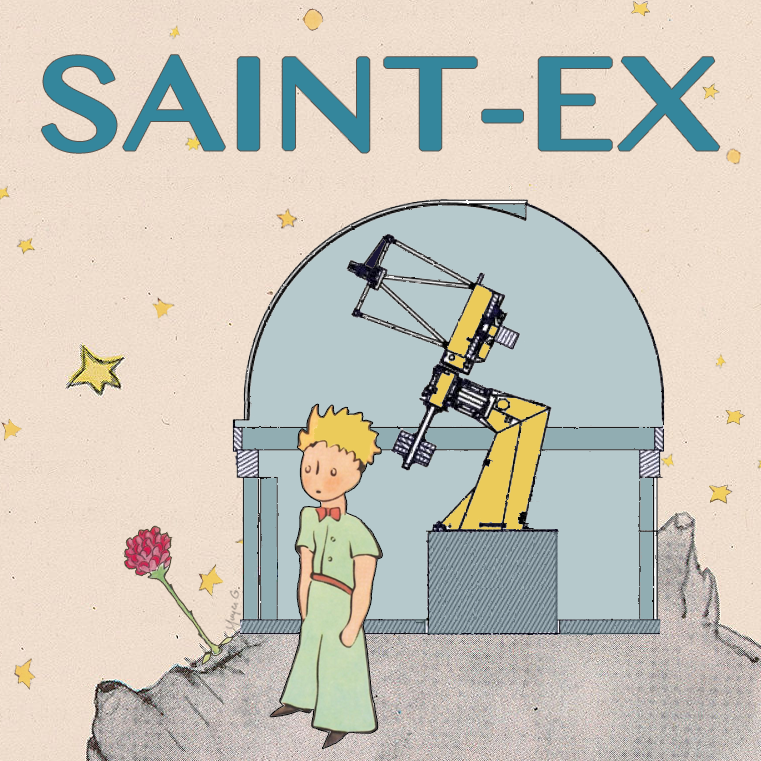 I (professor/researcher at  @iaunam) told them about SAINT-EX, the first and only exoplanet dedicated telescope in Mexico of which I am project coordinator. SPECULOOS is our sibling and we are looking for transiting planets around ultracool mdwarfs. Our unofficial logo.