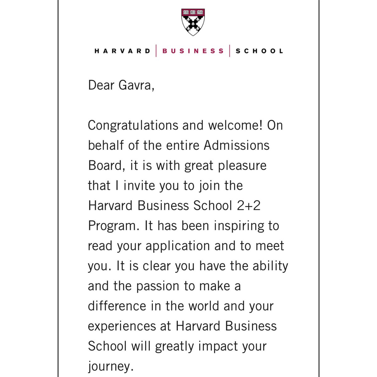 I’M GOING TO HARVARD!! 🥺😩

I don’t usually like to talk about my successes on here but God has opened sooo many doors for me this year and I just really want to give Him all of the glory 🙏🏾. Philippians 4:13 ✨🥺