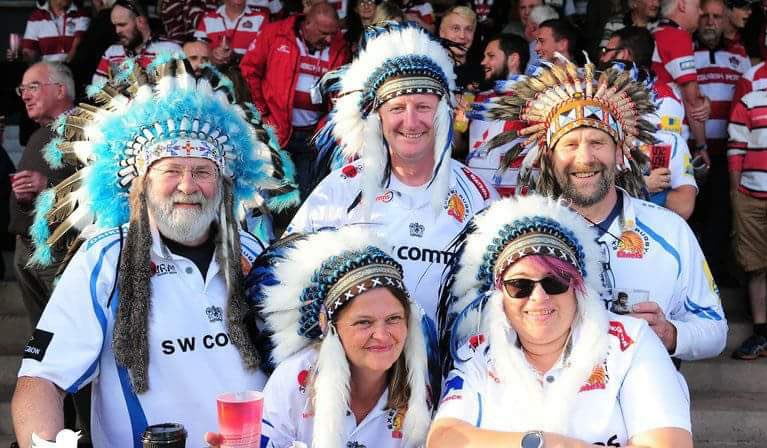 As I understand it war bonnets/headdresses/regalia and face paint are of great spiritual and cultural importance/significance across many tribes with different beliefs and practices - not really something to be bought on Amazon for show at a rugby game