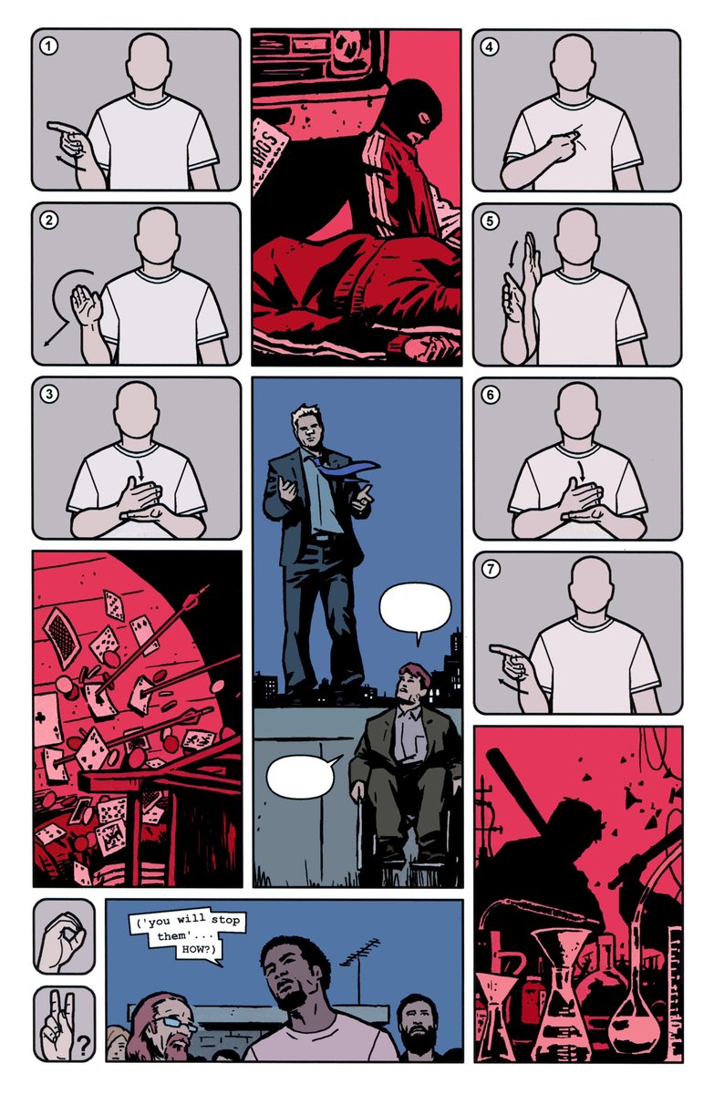 I love reading the Hawkeye (2012) run and practicing my signs while it ? 