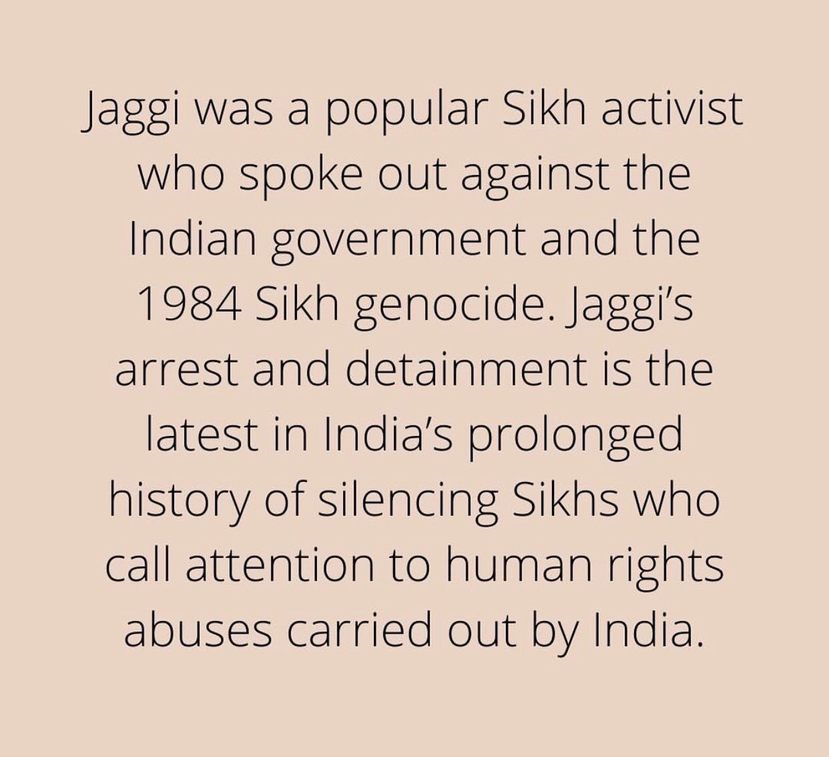 GSJohal85's tweet photo. My brother #JagtarSinghJohal has now been unlawfully detained in India for 1000 days (India time). British national neglected by @BorisJohnson @DominicRaab @tariqahmadbt + ruling government. &amp; @NicolaSturgeon.
@amnesty @AmnestyScotland
@AmnestyUK 

#FreeJaggiNow 
#Jaggi1000 https://t.co/sCVpgJfdmn