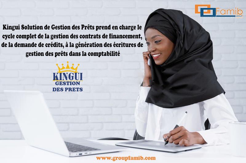 Famibgroup's tweet photo. Kingui Gestion des prêts est aussi une solution de gestion des prêts dévéloppé par le Centre d'Innovation, de Recherche et d'Industrie Créative Kingui Land du group Famib. Cette solution permet de prendre en charge le cycle complet de la gestion des contrats de financement, https://t.co/paw8RIIFcX